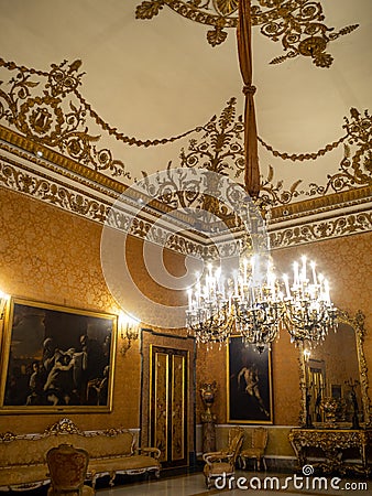 Naples Royal Palace Editorial Stock Photo