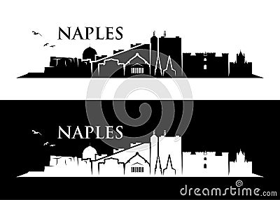 Naples skyline - Italy - vector illustration Vector Illustration