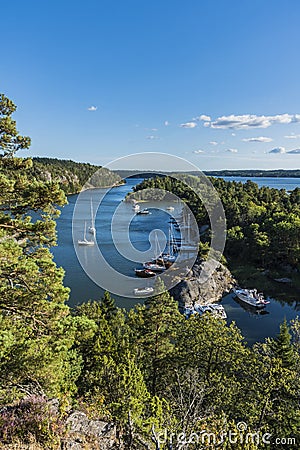 Napoleon bay view Stockholm archipelago Editorial Stock Photo