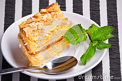 Napoleon cake Stock Photo