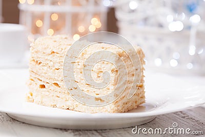 Napoleon cake Stock Photo