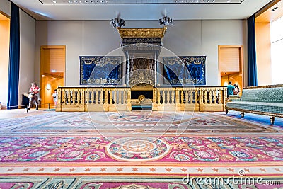 Napoleon III's bedroom at the Louvre Museum Editorial Stock Photo