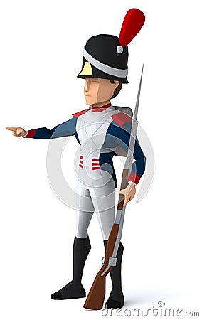 Napoleonic grenadier Stock Photo