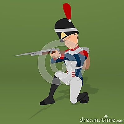 Napoleonic soldier Stock Photo