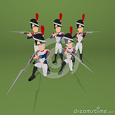 Napoleonic soldier Stock Photo