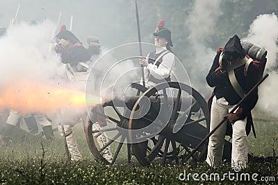 Napoleonic soldiers Editorial Stock Photo