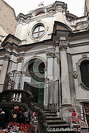 Napoli â€“ Facciata della Chiesa San Nicola al Nilo Stock Photo