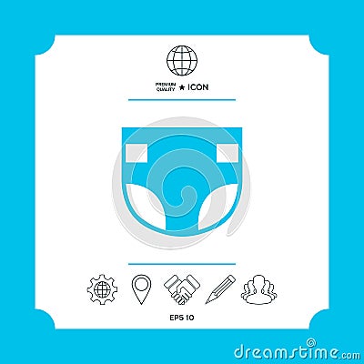 Nappy icon symbol Vector Illustration