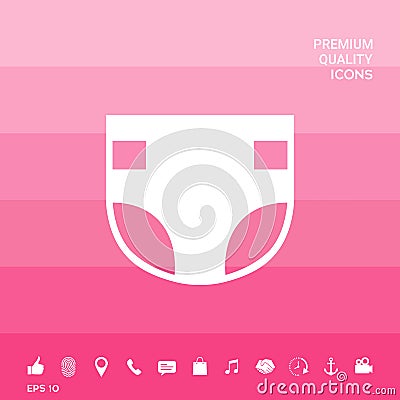 Nappy icon symbol Vector Illustration