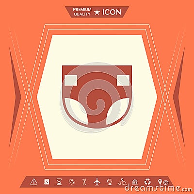 Nappy icon symbol Vector Illustration