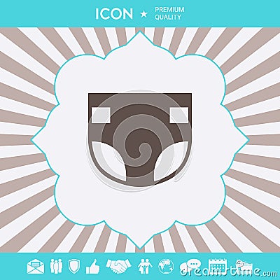 Nappy icon symbol. Graphic elements for your design Stock Photo