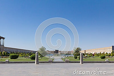 Naqsh e Jahan Square, also known as Meidan Emam, or Imam Square, in Isfahan, Iran. Stock Photo