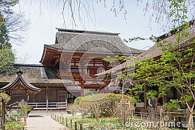 Yoshino Mikumari Shrine in Yoshino, Nara, Japan. It is part of UNESCO World Heritage Site - Sacred Stock Photo