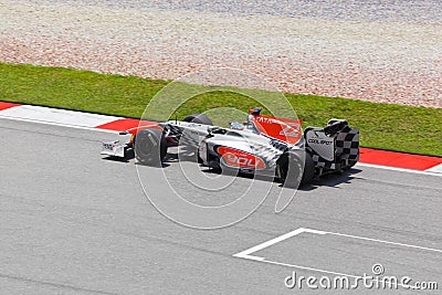 Narain Karthikeyan (team Hispania) Editorial Stock Photo