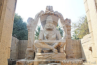 Narasimha swamy statue, Hampi, India Editorial Stock Photo
