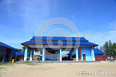 Pula Rayor Kalae tapae or pulau Raya Kalan tapan Halfway House Editorial Stock Photo