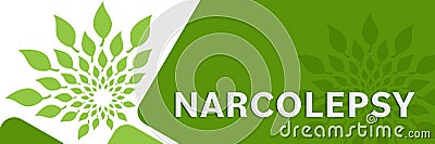 Narcolepsy Green Leaves Circular Rounded Squares Stock Photo