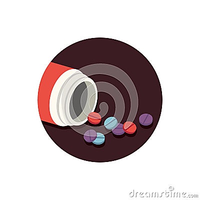 Narcotics. Vector illustration decorative design Vector Illustration