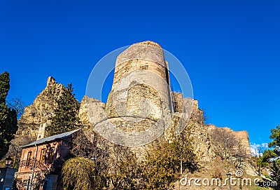 Narikala fortress in the old town of Tbilisi Stock Photo