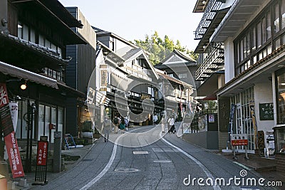 Narita, Japan 1st October 2023: Narita main street towards Shinshoji temple Editorial Stock Photo