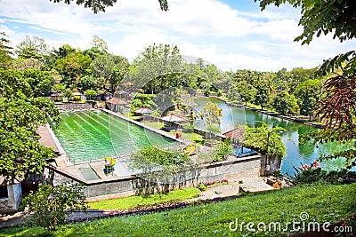 Narmada pool complex, Narmada, Lombok Stock Photo