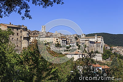 Narni, an ancient medieval village in Umbria, Italy. Stock Photo