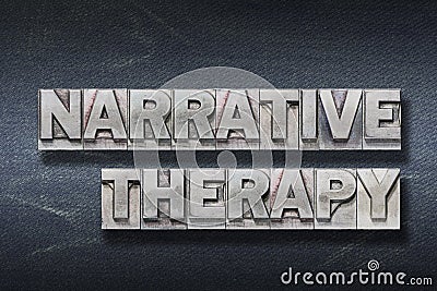 Narrative therapy den Stock Photo