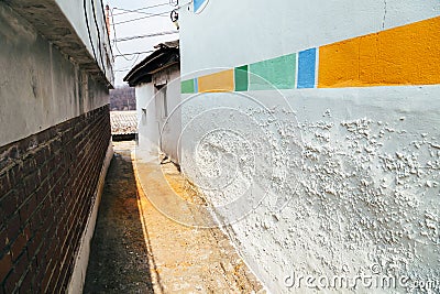 Sipjeong-dong Yeorumul old village, narrow alley in Korea Stock Photo