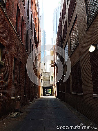 Narrow alleyway Stock Photo