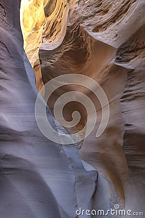 Narrow canyons of Utah`s Little Wild Horse Canyon Stock Photo