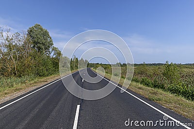 Narrow paved road for cars Stock Photo