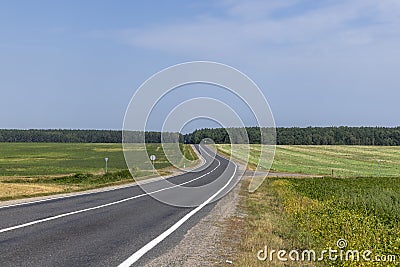 Narrow paved road for cars Stock Photo