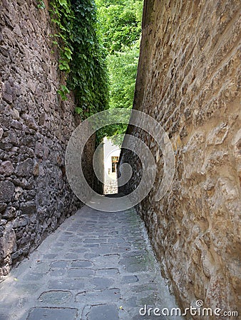 Narrow street Stock Photo