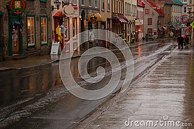 Quebec old city Editorial Stock Photo