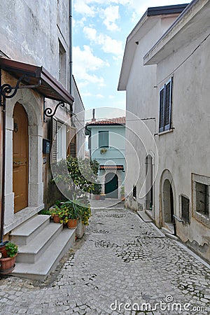 The Campanian village of San Lupo, Italy. Stock Photo