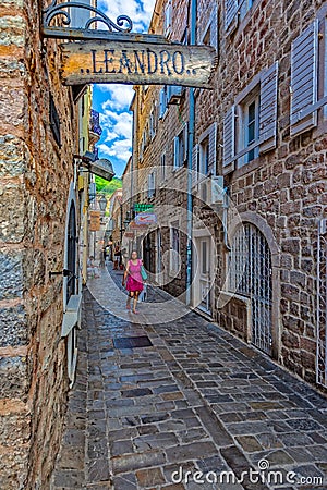 Narrow street Editorial Stock Photo