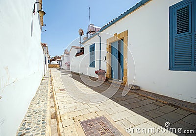 Narrow streets of Samanbahce Houses Stock Photo