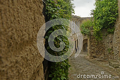 Narrow streets in Provence Stock Photo