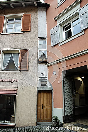 Narrowest House in the World Editorial Stock Photo