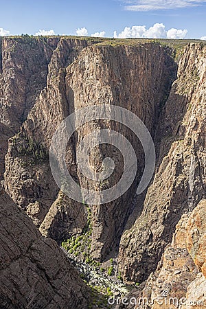 The Narrows with Echo Canyon in the Black Canyon of the Gunnison Stock Photo