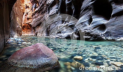 The Narrows, Zion National Park, Utah Stock Photo