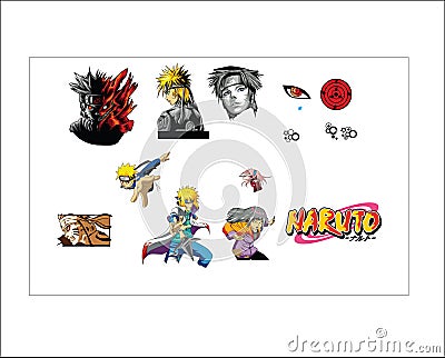 NARUTO A JAPANESE VECTOR CARTOON DESIGN Vector Illustration