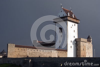 Narva Herman castle. Stock Photo