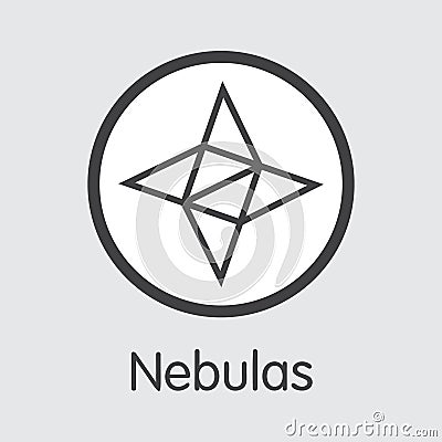 NAS - Nebulas. The Logo of Money or Market Emblem. Vector Illustration