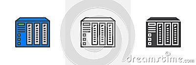 NAS server icon Vector Illustration