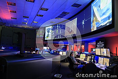 The Nasa command center Editorial Stock Photo