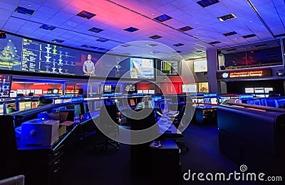 The Nasa command center Editorial Stock Photo