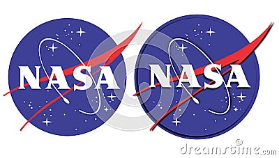 NASA logo Cartoon Illustration