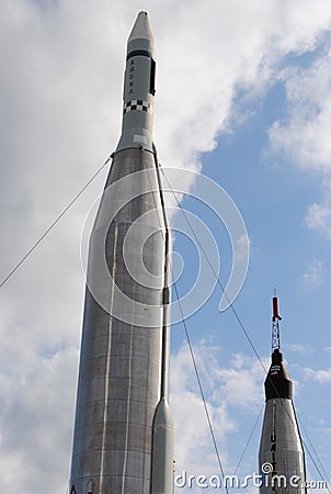 Nasa Rocket Garden Editorial Stock Photo