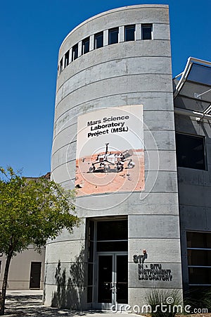 NASA testing facility at the Jet Propulsion Lab Editorial Stock Photo